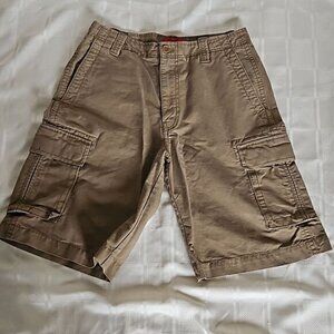 IZOD Men's Cargo Cotton Shorts Khaki Size 30